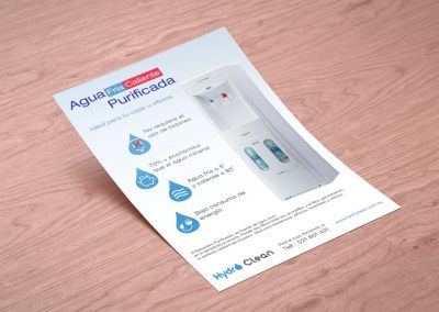 Diseño Gráfico: Flyer de producto Hydro Clean